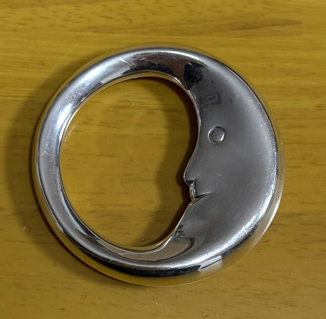 【希少】Tiffany　ティファニー　シルバー 月型ラトル　マンインザムーン