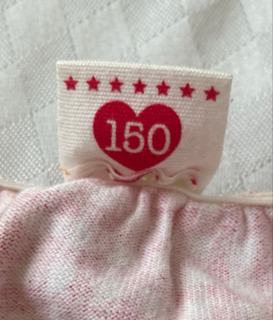 【平成レトロ】メゾピアノTシャツ150 フルーツxギンガムチェック