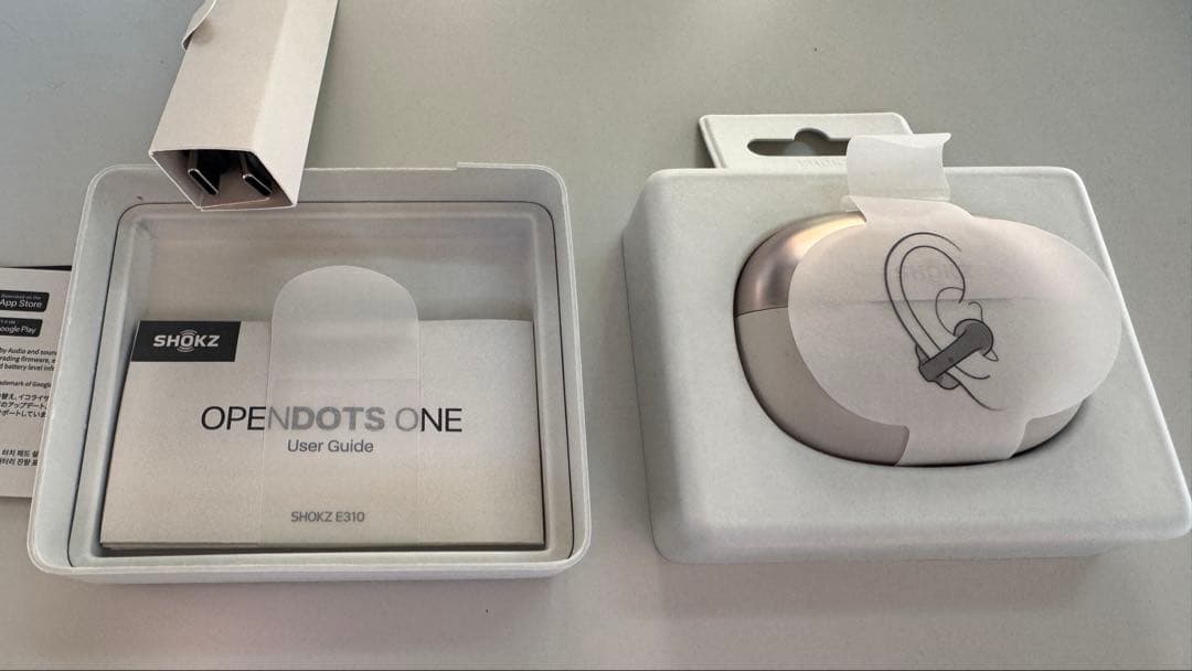 【使用回数2回】SHOKZ OPENDOTS ONE グレー