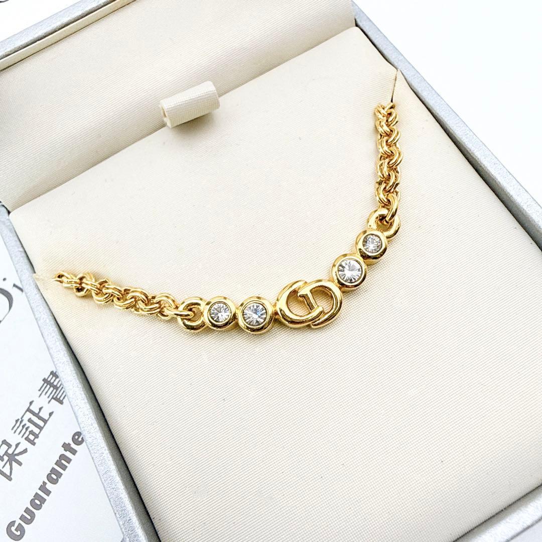 3016-2 保存箱付き極美品✨　Dior　ネックレス　CD ロゴ　希少　刻印