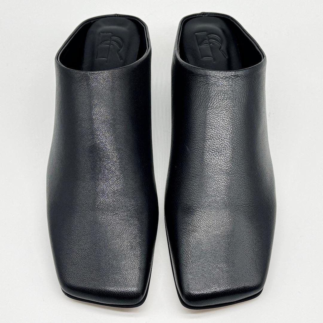 ETRE TOKYO 25SS インヒールレザーミュール 38 ブラック