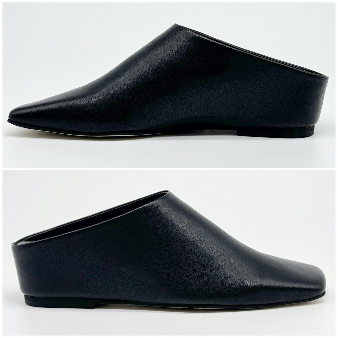 ETRE TOKYO 25SS インヒールレザーミュール 38 ブラック