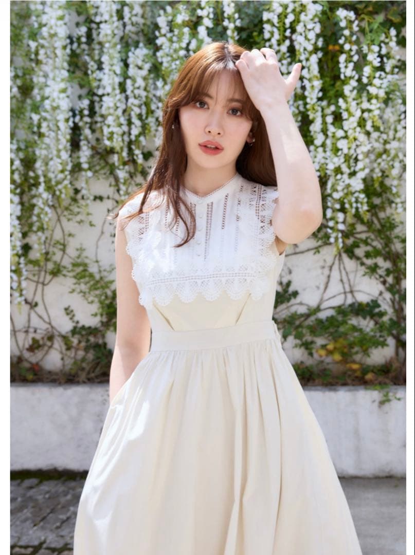 ワンピース herlipto Grace Cotton-Blend Long Dress