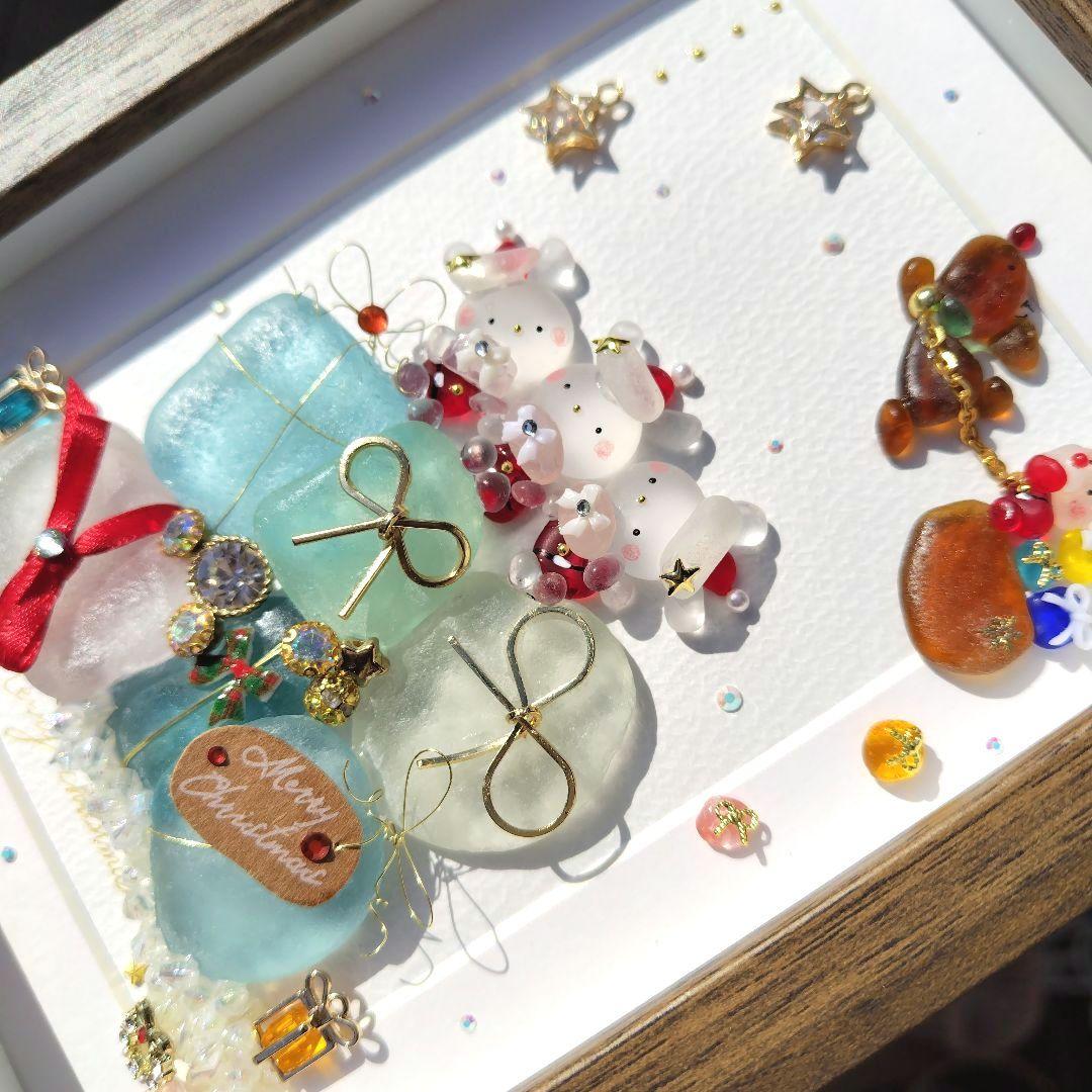 チーコ様 シーグラスアート『 聖夜～素敵なプレゼント～』他2点