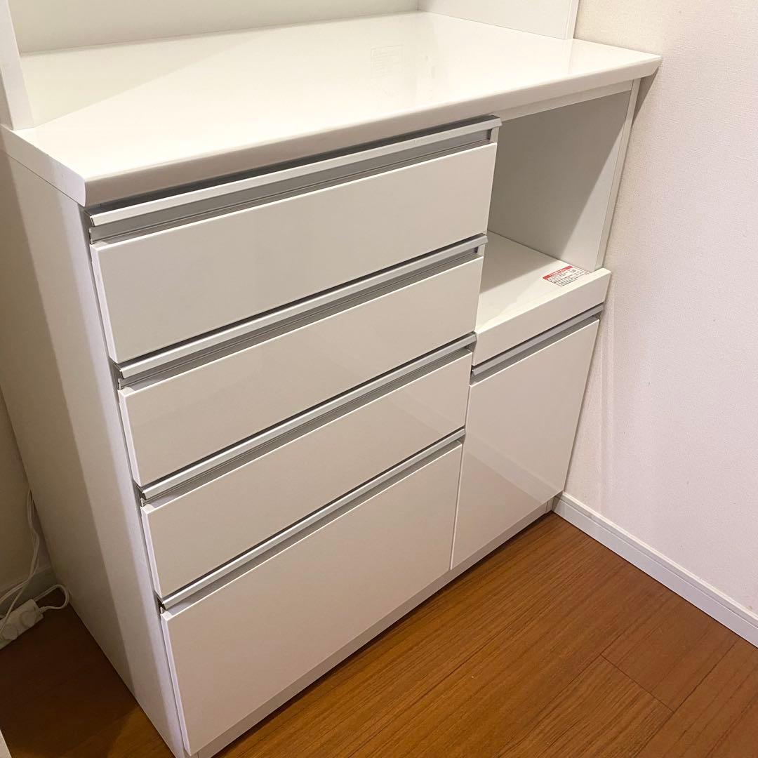 【購入価格8万円】ニトリ 食器棚 幅90cm レジューム キッチンボード 美品