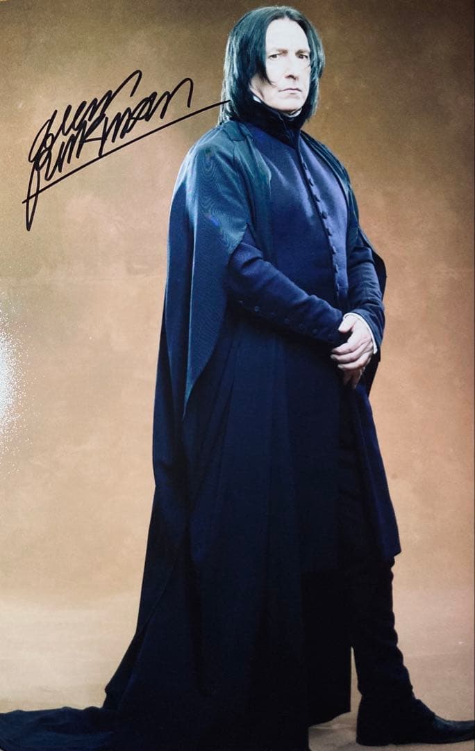 ハリー・ポッター　アラン・リックマン 直筆サイン入り写真 保証書付 スネイプ G