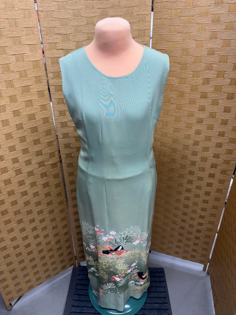 新品未使用品　訪問着　リメイク　ワンピース　ボレロ　ジャケット　3点セット