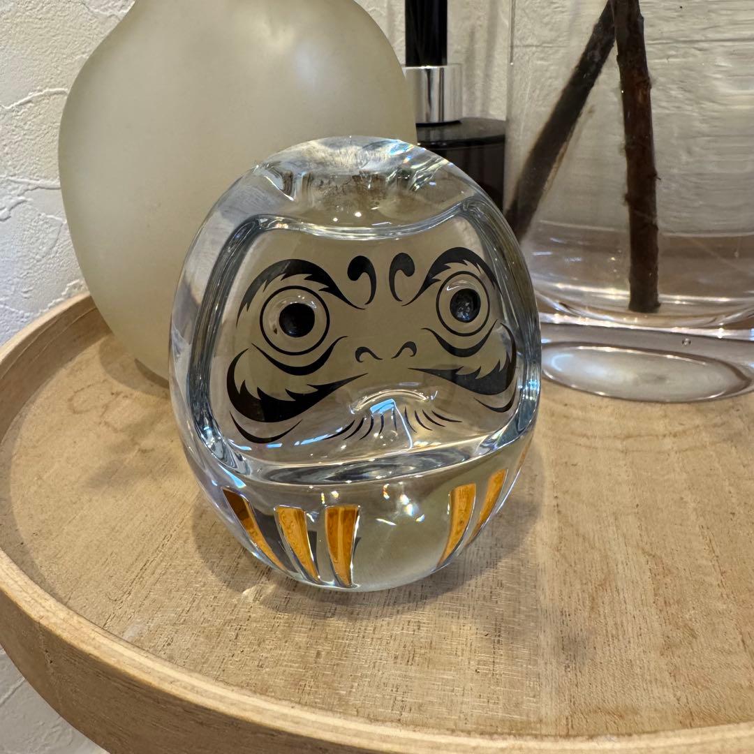 ス*ス様 Baccarat バカラ ダルマ 縁起物 クリスタル★