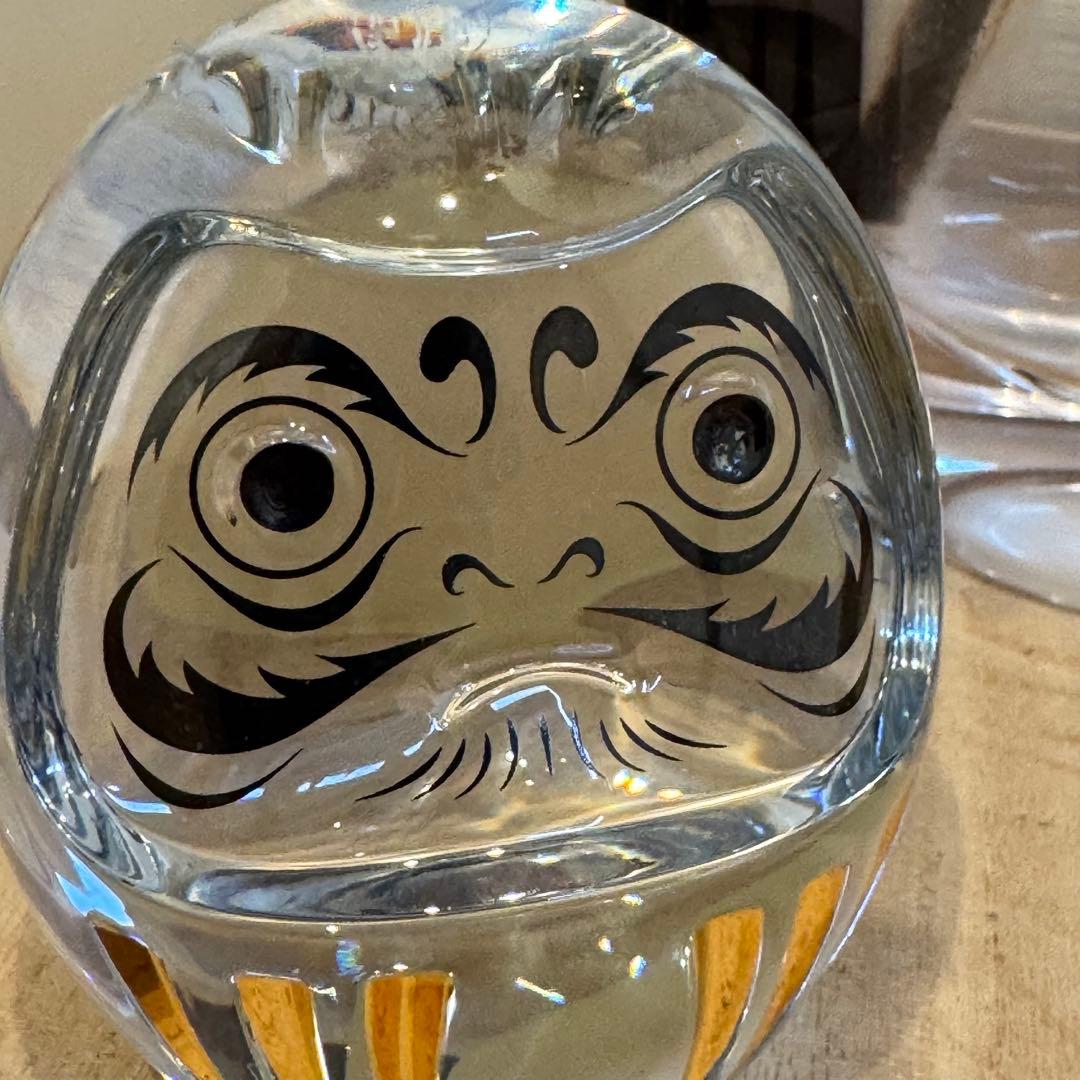 ス*ス様 Baccarat バカラ ダルマ 縁起物 クリスタル★