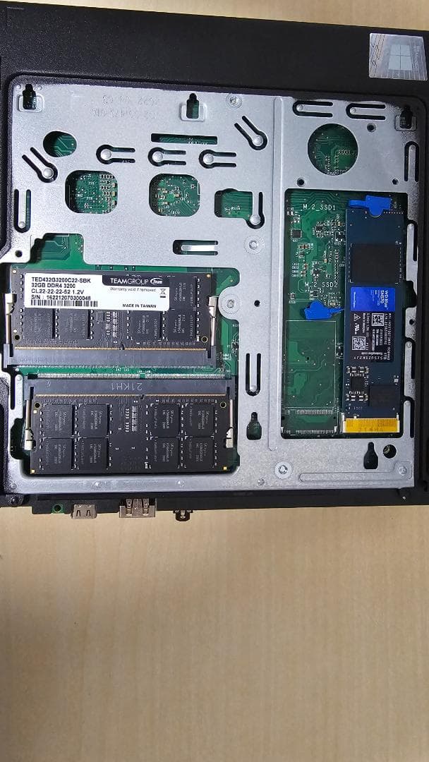 ミニPC thinkcentre m75q tiny gen2