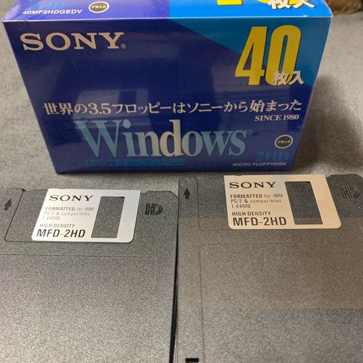 SONY 3.5型フロッピーディスク 2HD 40枚パック 40MF2HDGE…