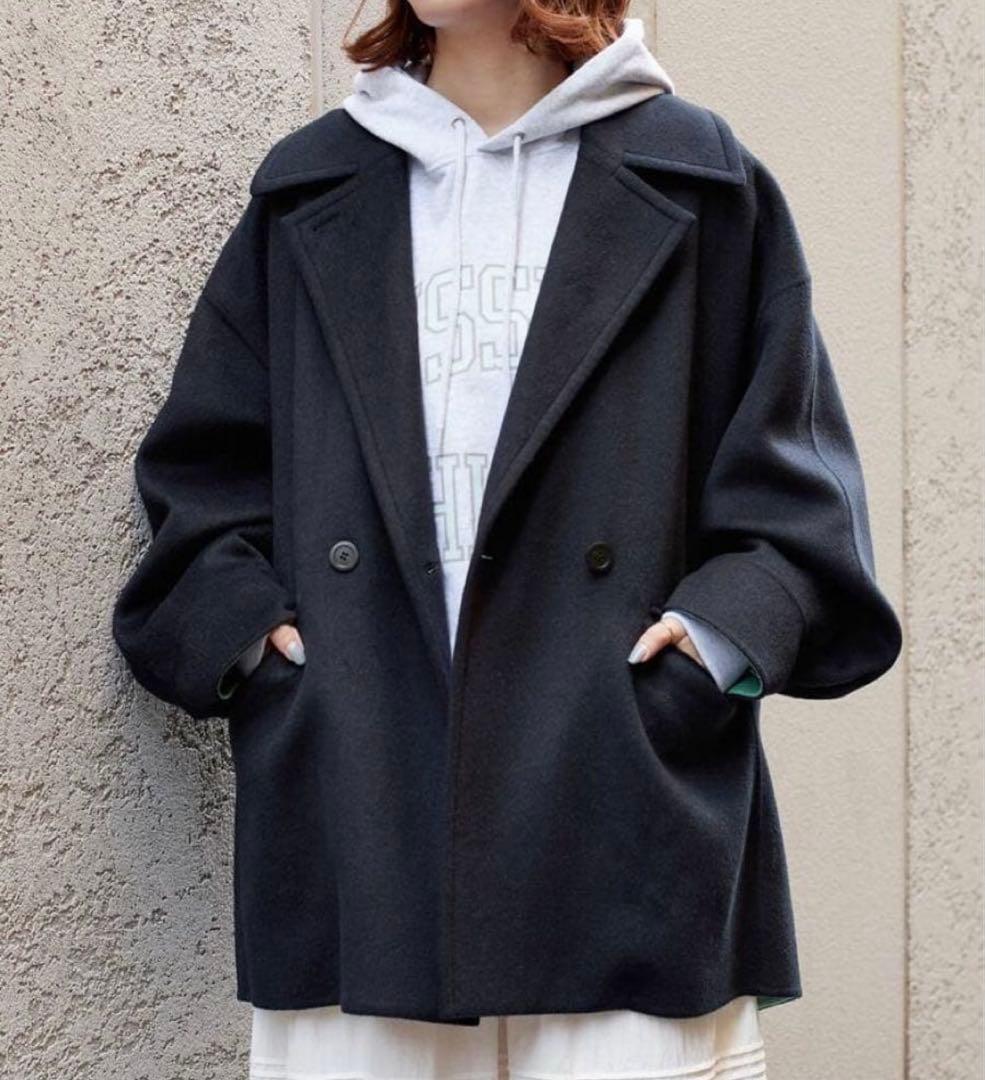 【値下】シンプリシテェ 24AW S120ブレンドリバーミドルコート