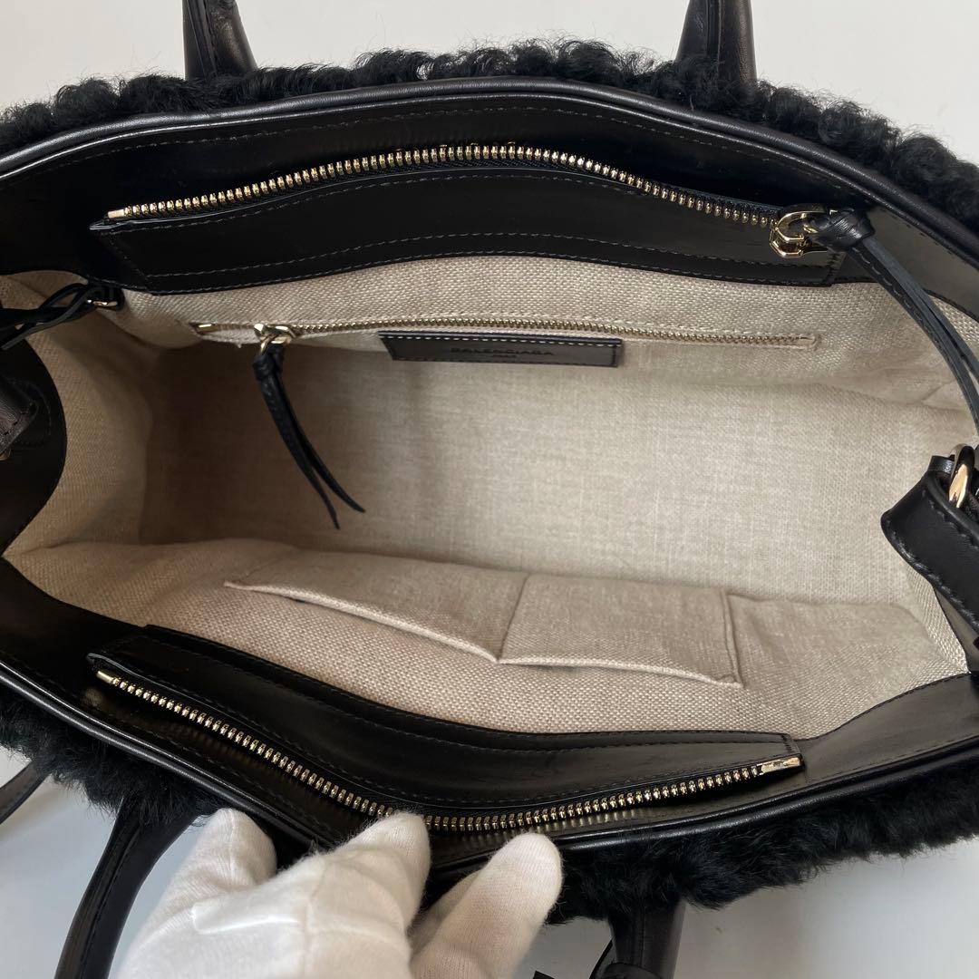 【極美品】バレンシアガ パドロック ヌード ワーク メリノシープ 2way 黒