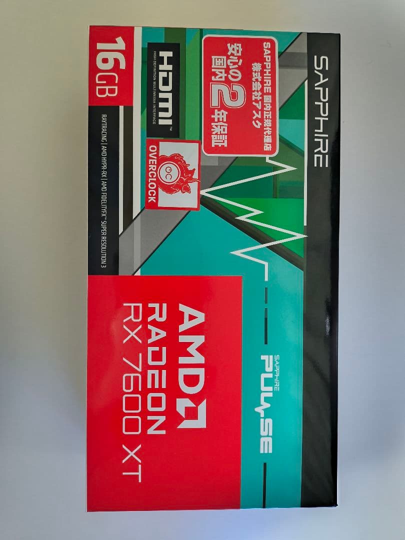 グラフィックボード・グラボ・ビデオカード Sapphire PULSE Radeon RX 7600 XT