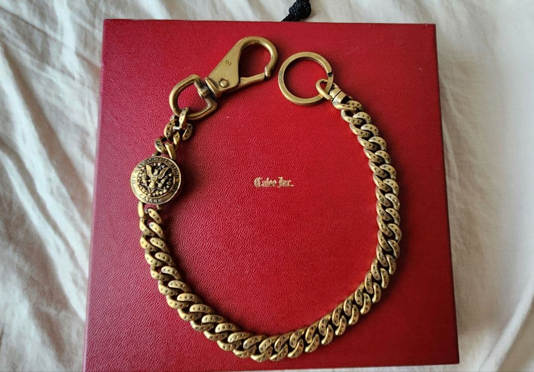 CALEE ウォレットチェーン 43cm 真鍮