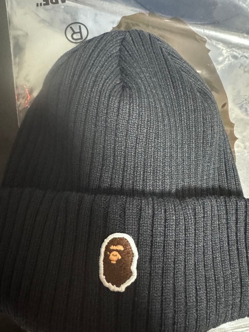 BAPE ニット帽 黒