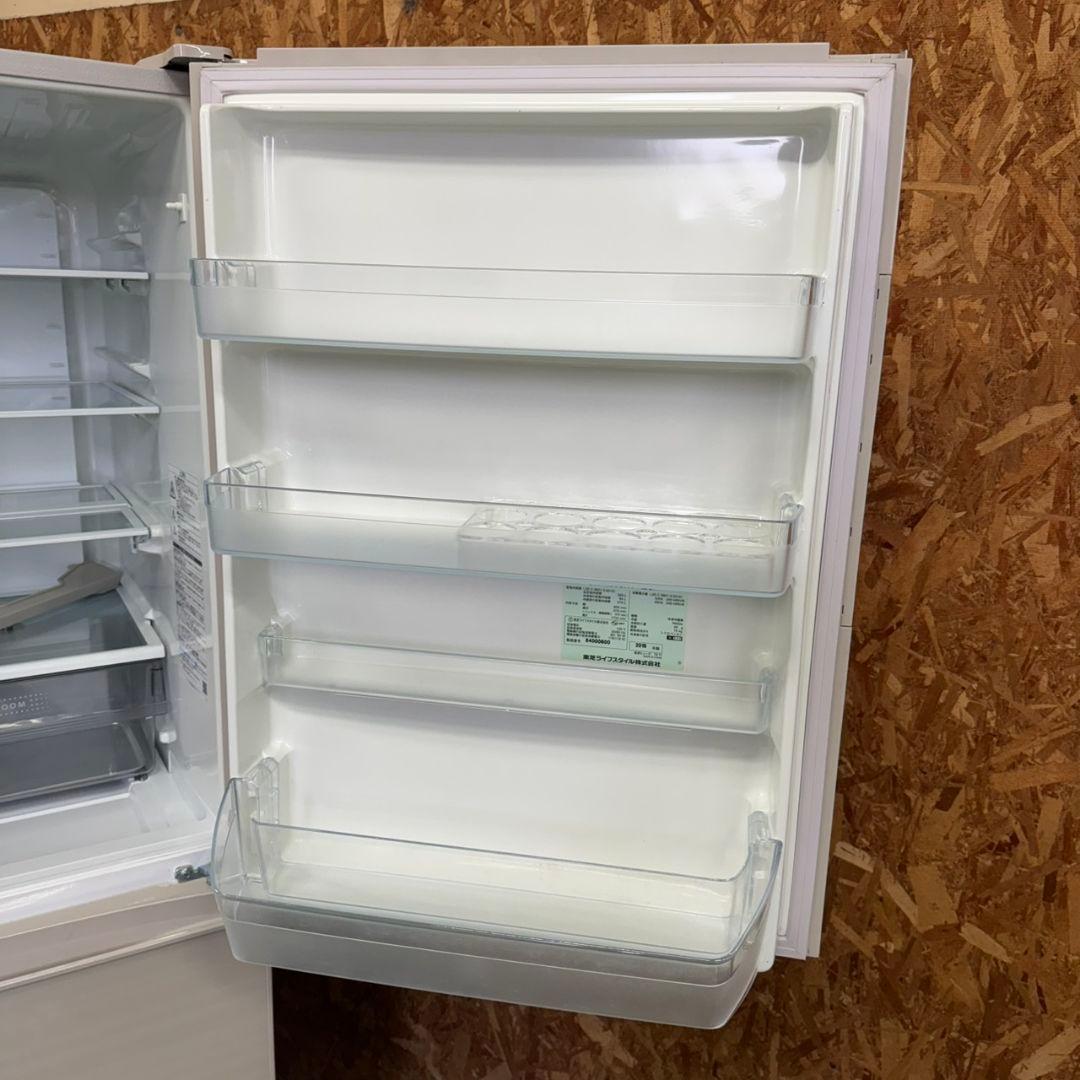 326 大型冷蔵庫　右開き　400L弱　自動製氷機　極美品　鏡面モデル　大人気