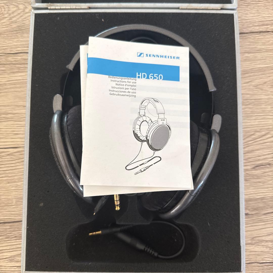 HD650 ゼンハイザー ヘッドホン 【ヘッドホン本体は綺麗だと思います】