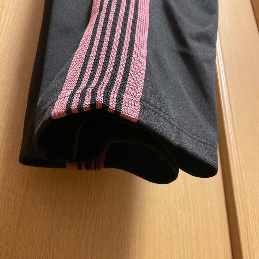 NEEDLES トラックパンツ ストレート ブラック×ピンク