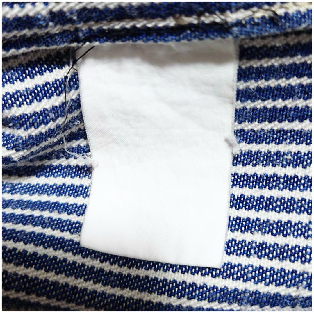 2014AW ワイズフォーメン ヒッコリーストライプデニムコーチジャケット L程