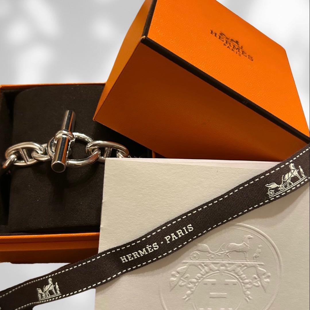 【新品未使用】HERMES シルバー　シェーヌダンクル　GM 12