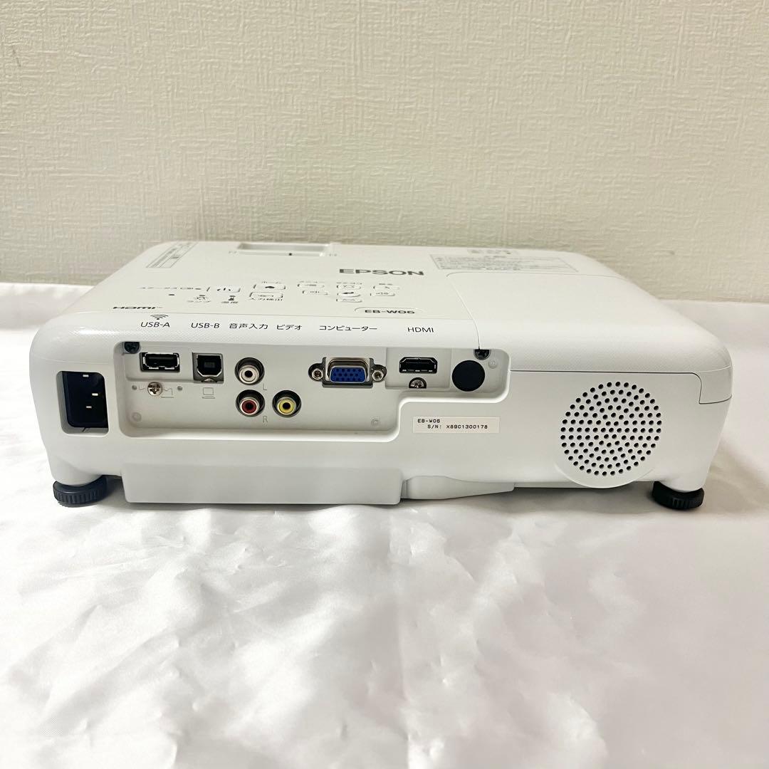 【動作確認済】【使用57時間】エプソン EB-W06 液晶 プロジェクター