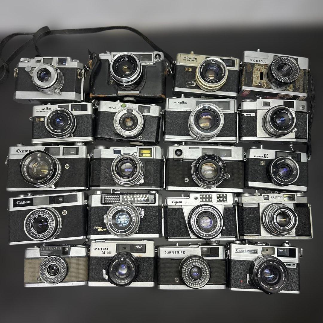 レンジファインダー　カメラ　④ 20台　まとめ　ジャンク　OLYMPUS等