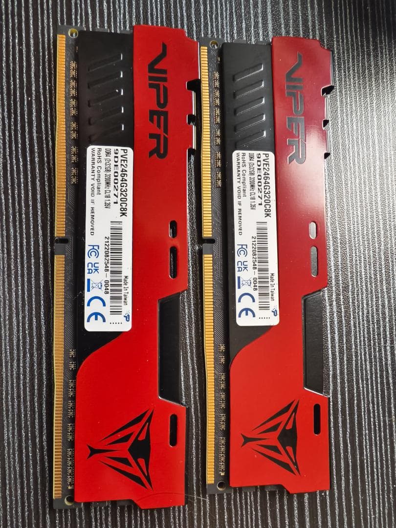 Patriot DDR4 3200MHz 64GB (32GB x 2枚)