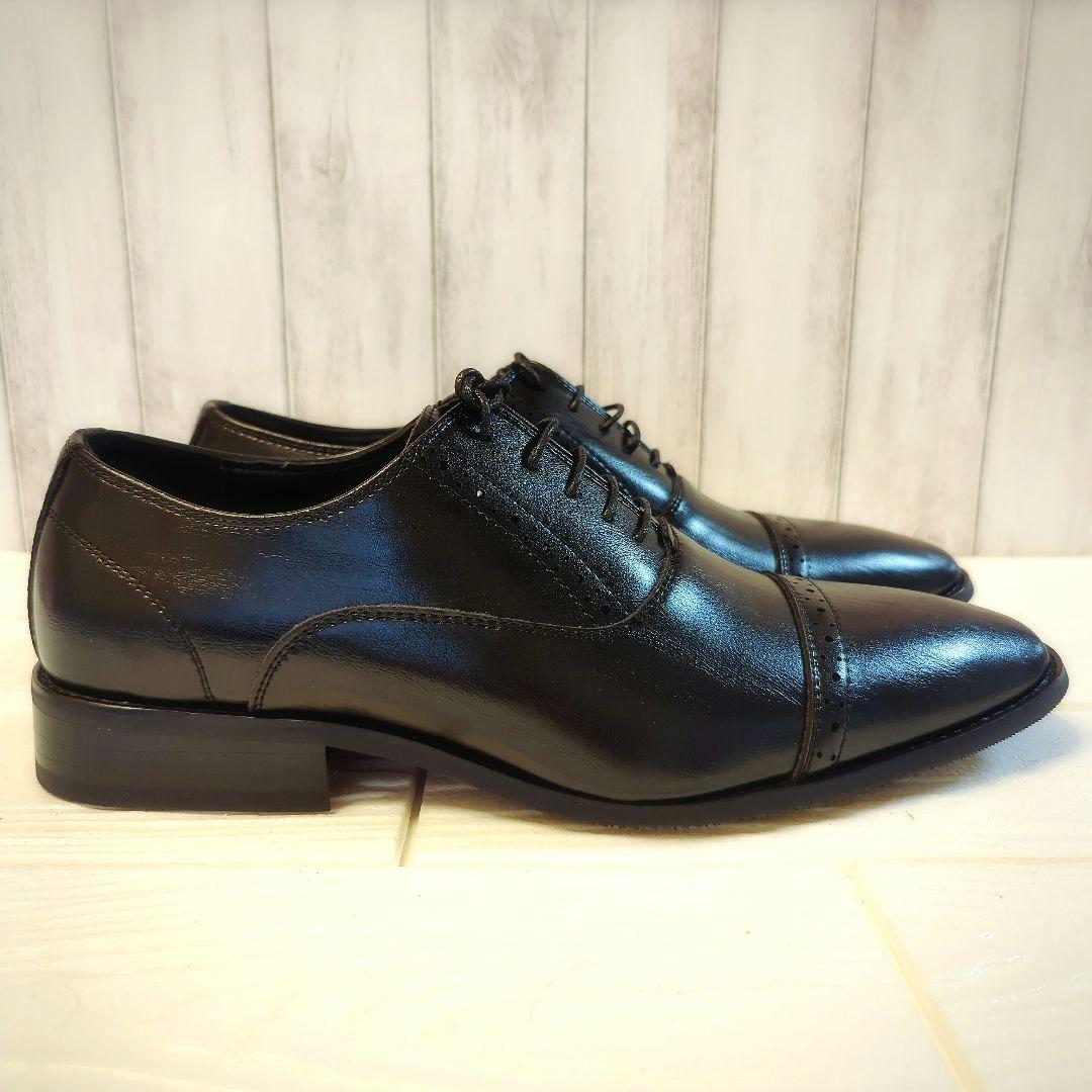 新品✨STANDUKE ブラック メンズビジネスシューズ　27cm　フォーマル