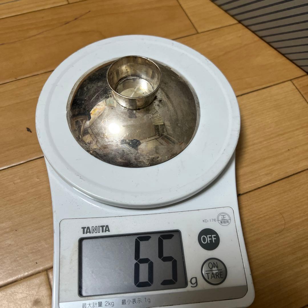 銀製金属製の器 65g