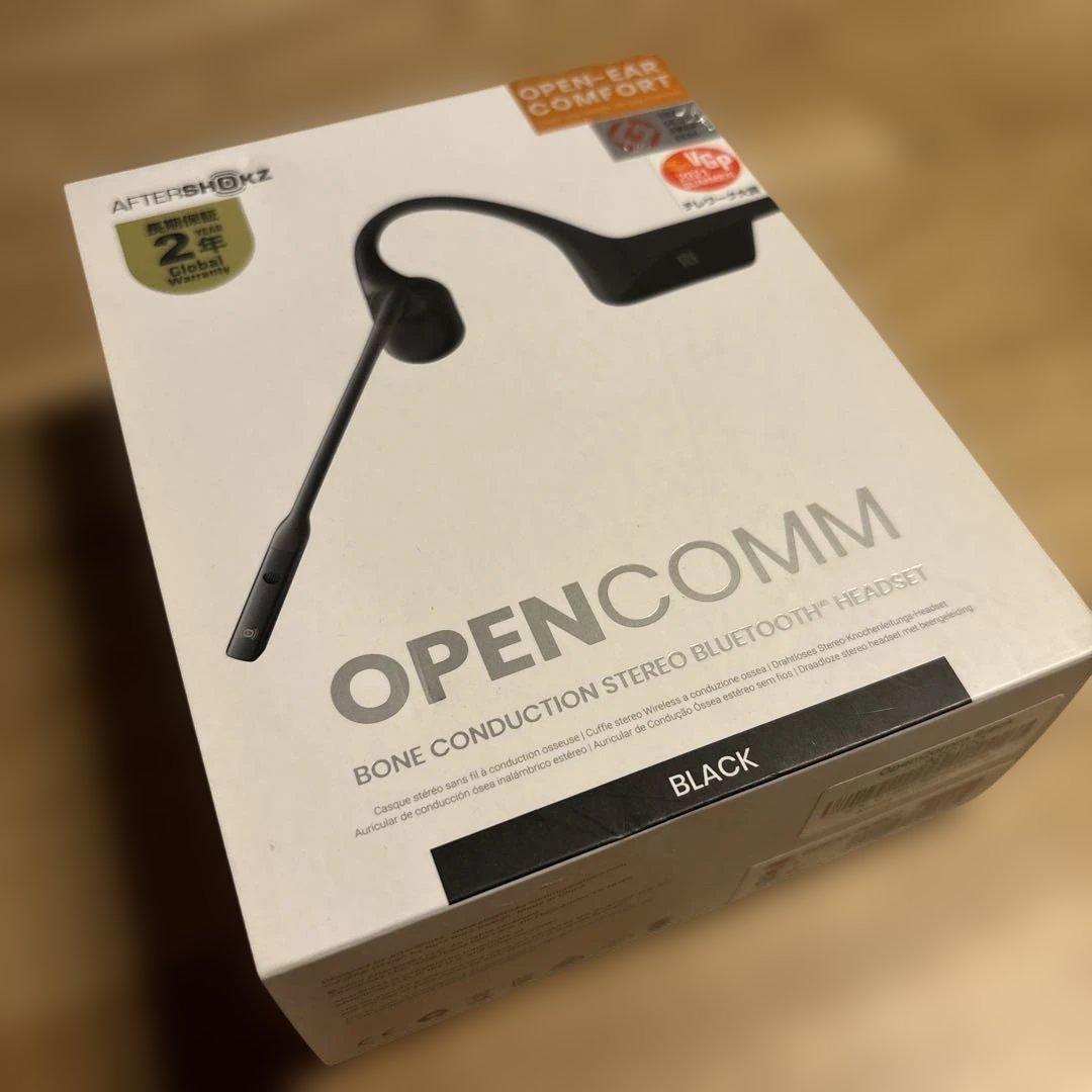 AFTERSHOKZ OPENCOMM 骨伝導イヤホン ブラック