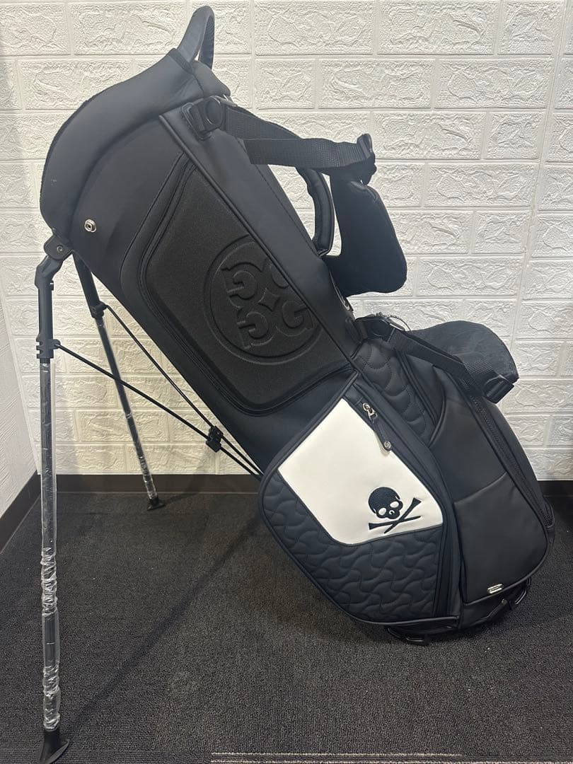 新品未使用☆G/FOREスタンド式キャディーバック9.5インチ　黒×白
