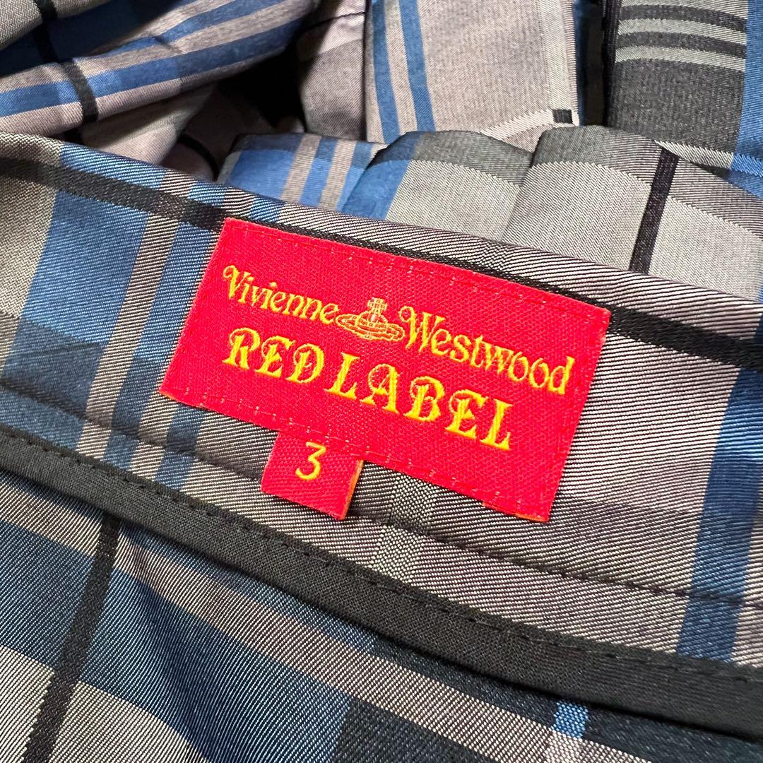 ヴィヴィアンウエストウッド　変形チェック　ミニスカート　ティアード　フリル