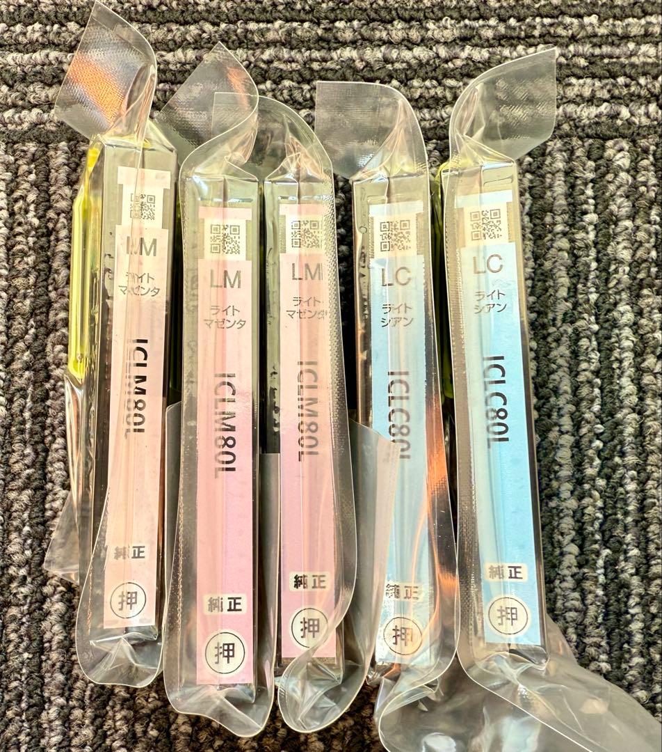【純正】EPSON IC6CL80Lインクカートリッジ６色×２箱＆各色インク多数