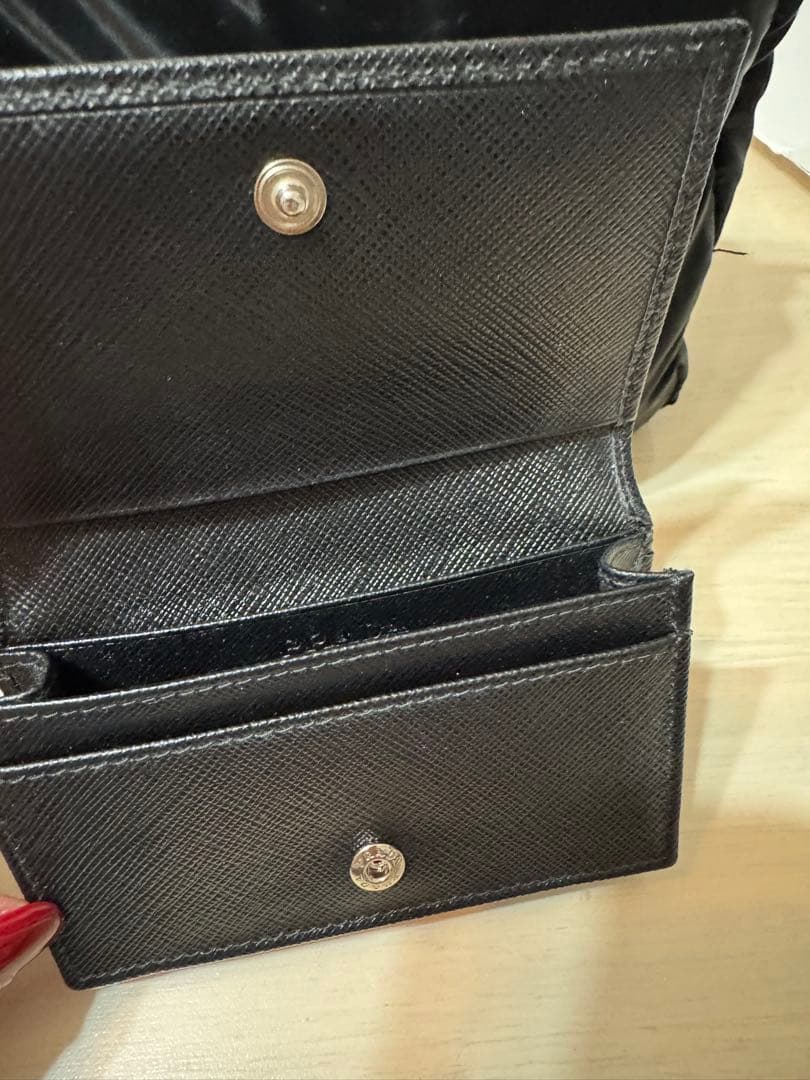 PRADA サフィアーノレザー 名刺入れ ブラック