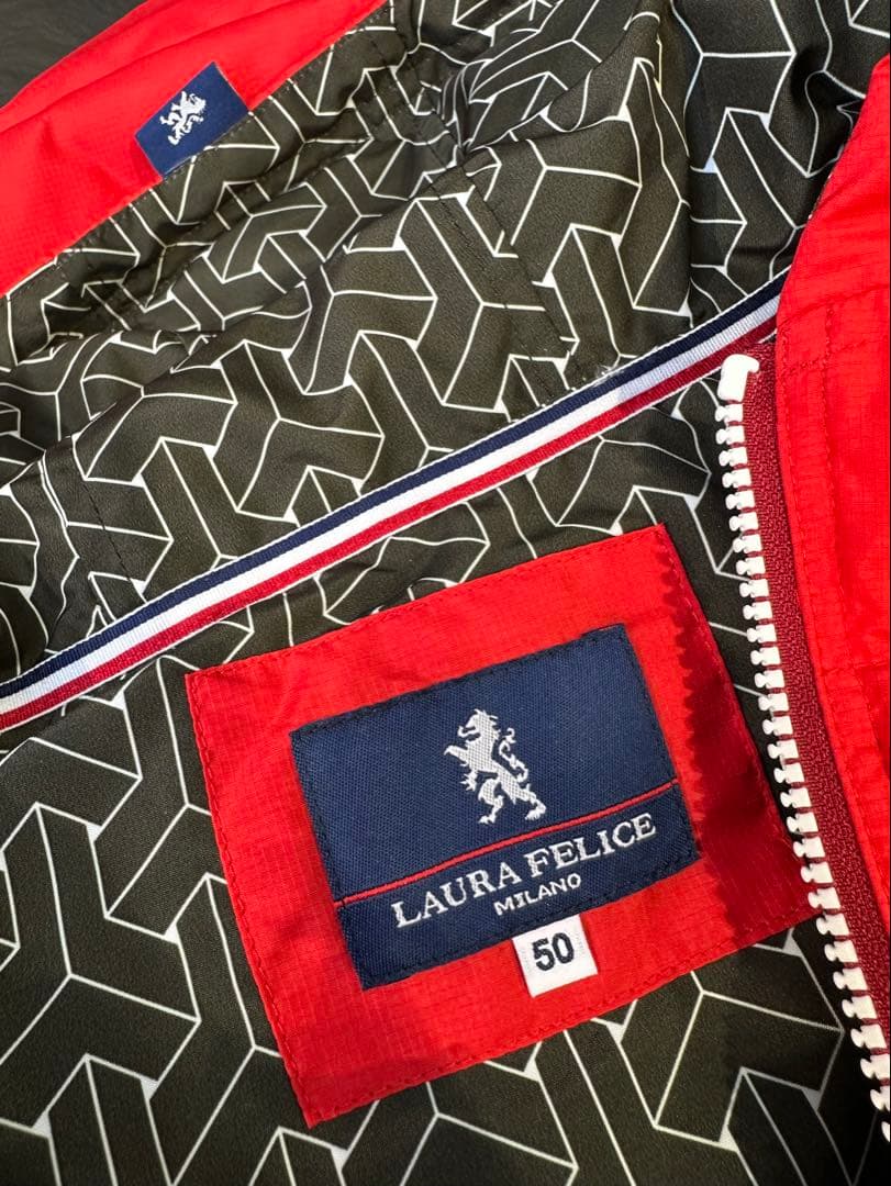新品未使用 ラウラフェリーチェ ダウンベスト 赤 XL