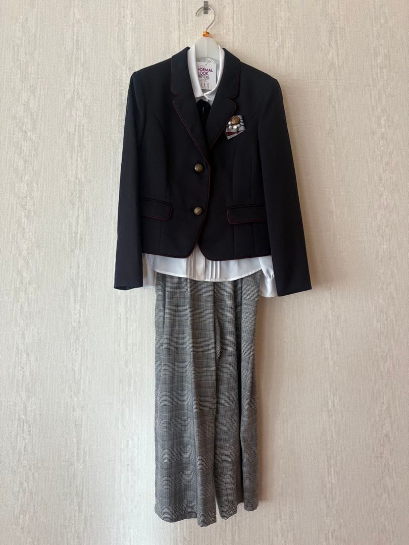 160 小学校卒業式パンツスーツ ELLE EN NOIR 4201-2506