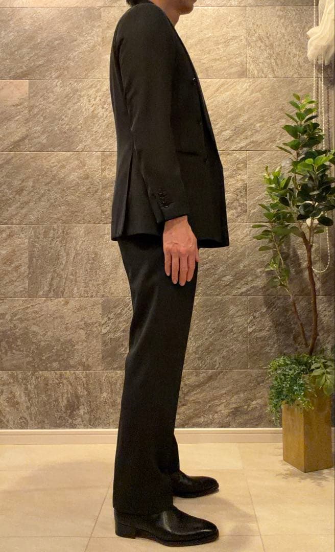 ナノユニバース別注　リングジャケット　ダブルセットアップ秋冬　ダークグリーン44