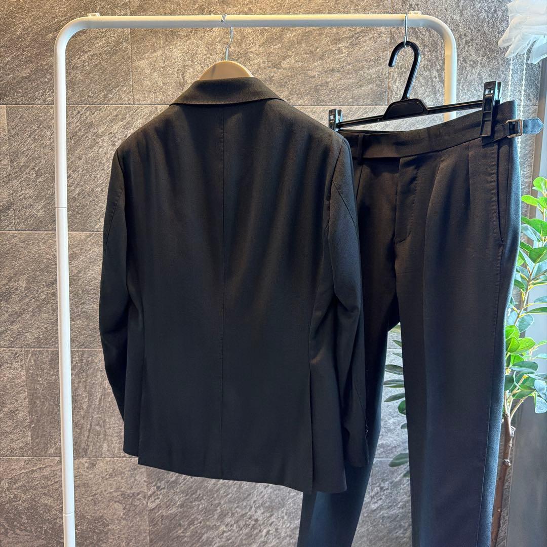 ナノユニバース別注　リングジャケット　ダブルセットアップ秋冬　ダークグリーン44