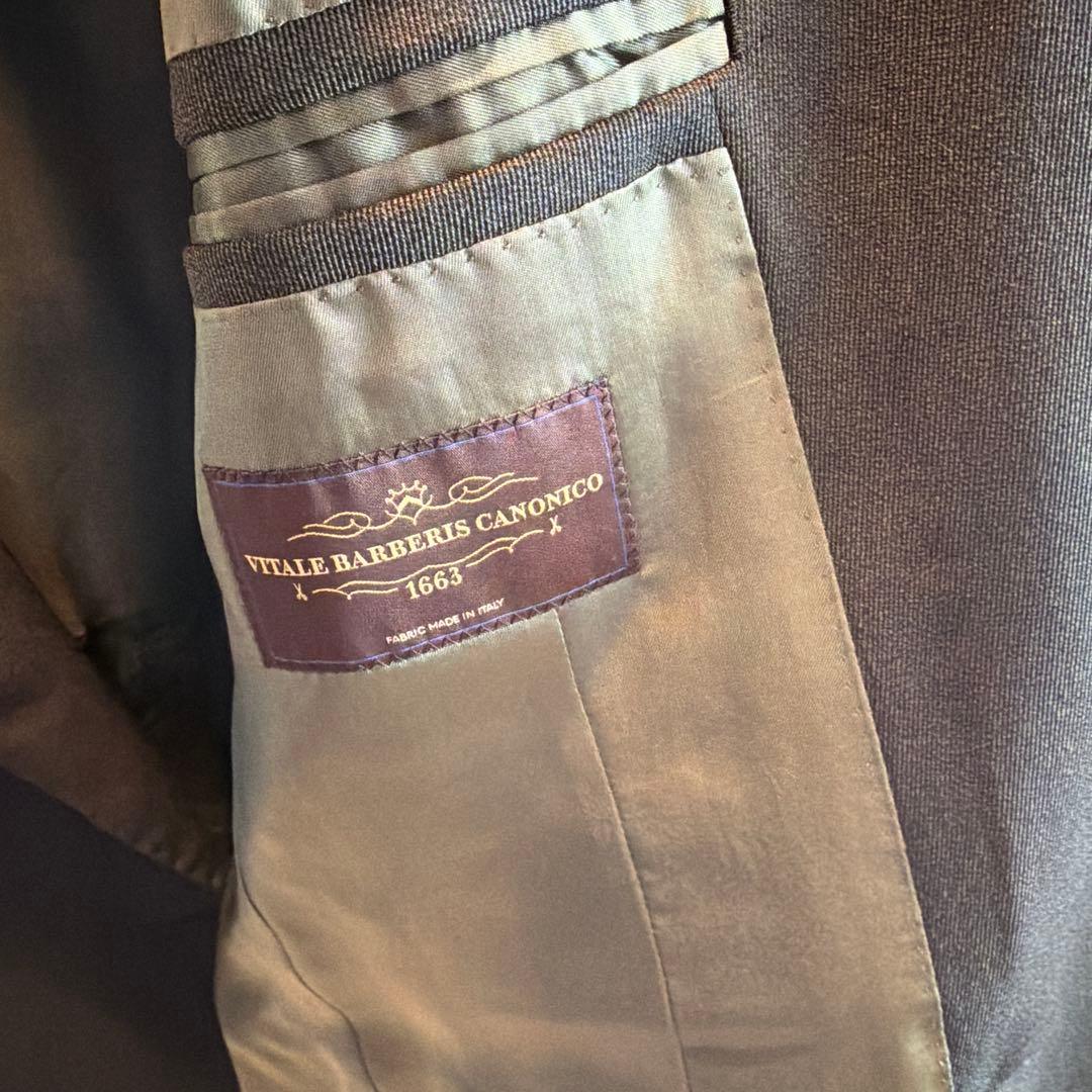 ナノユニバース別注　リングジャケット　ダブルセットアップ秋冬　ダークグリーン44