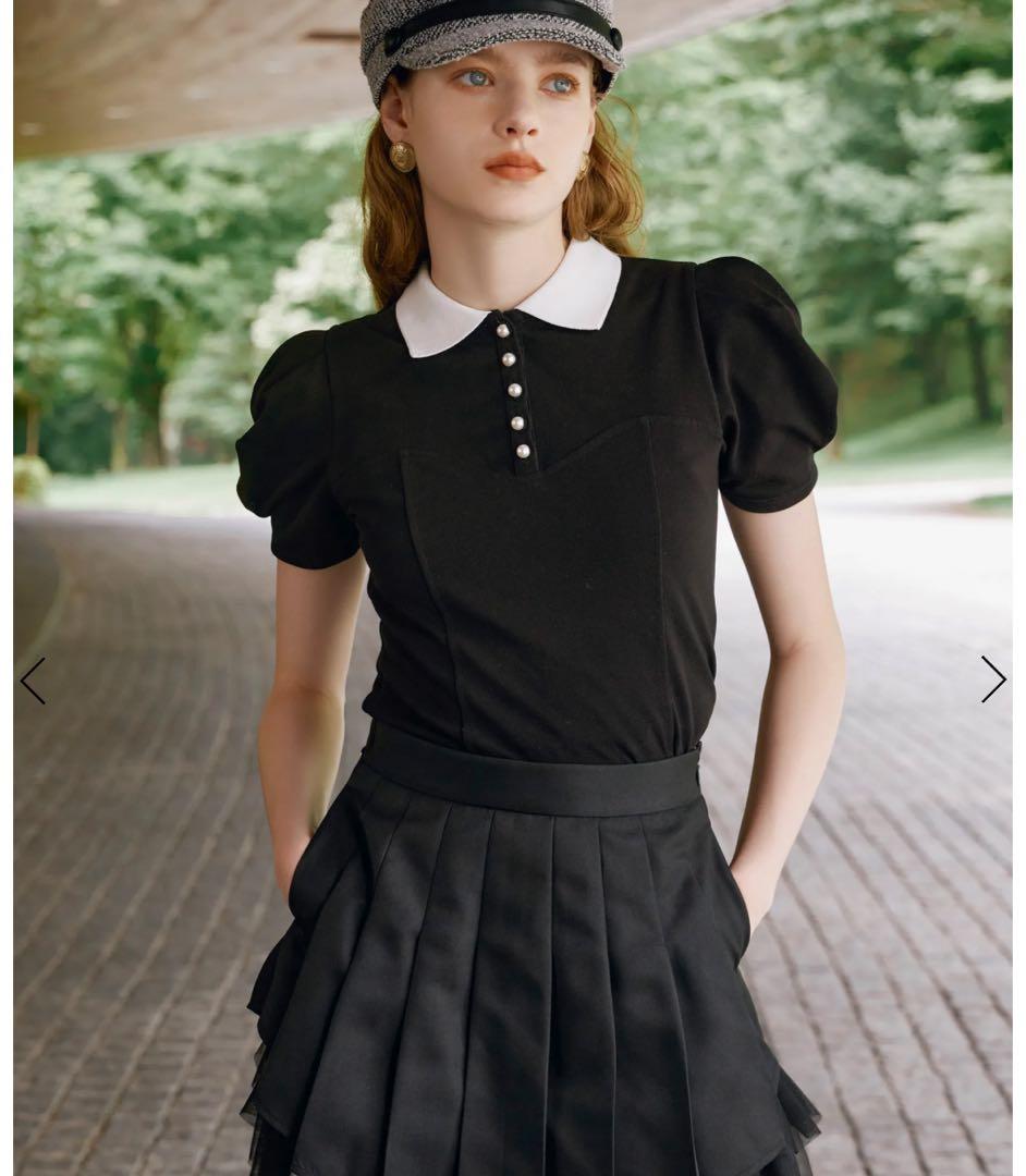 【新品】ビスチェシームポロシャツ