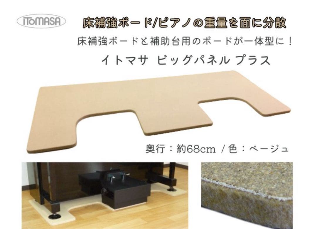 イトマサ ピアノ床補強ボード ビッグパネルプラス ITOMASA ベージュ