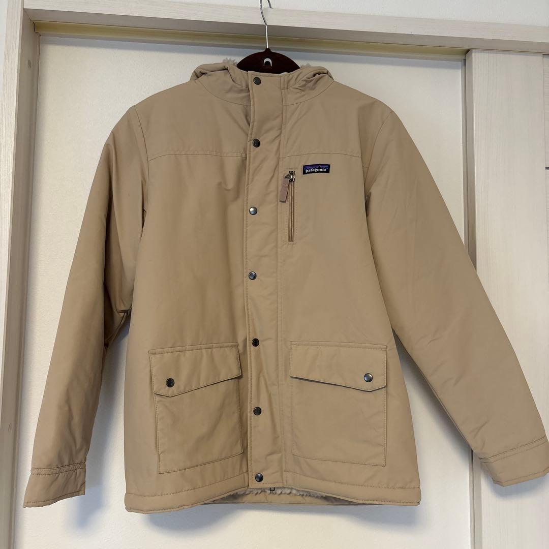 Patagonia フード付きジャケット キッズXXL ベージュ