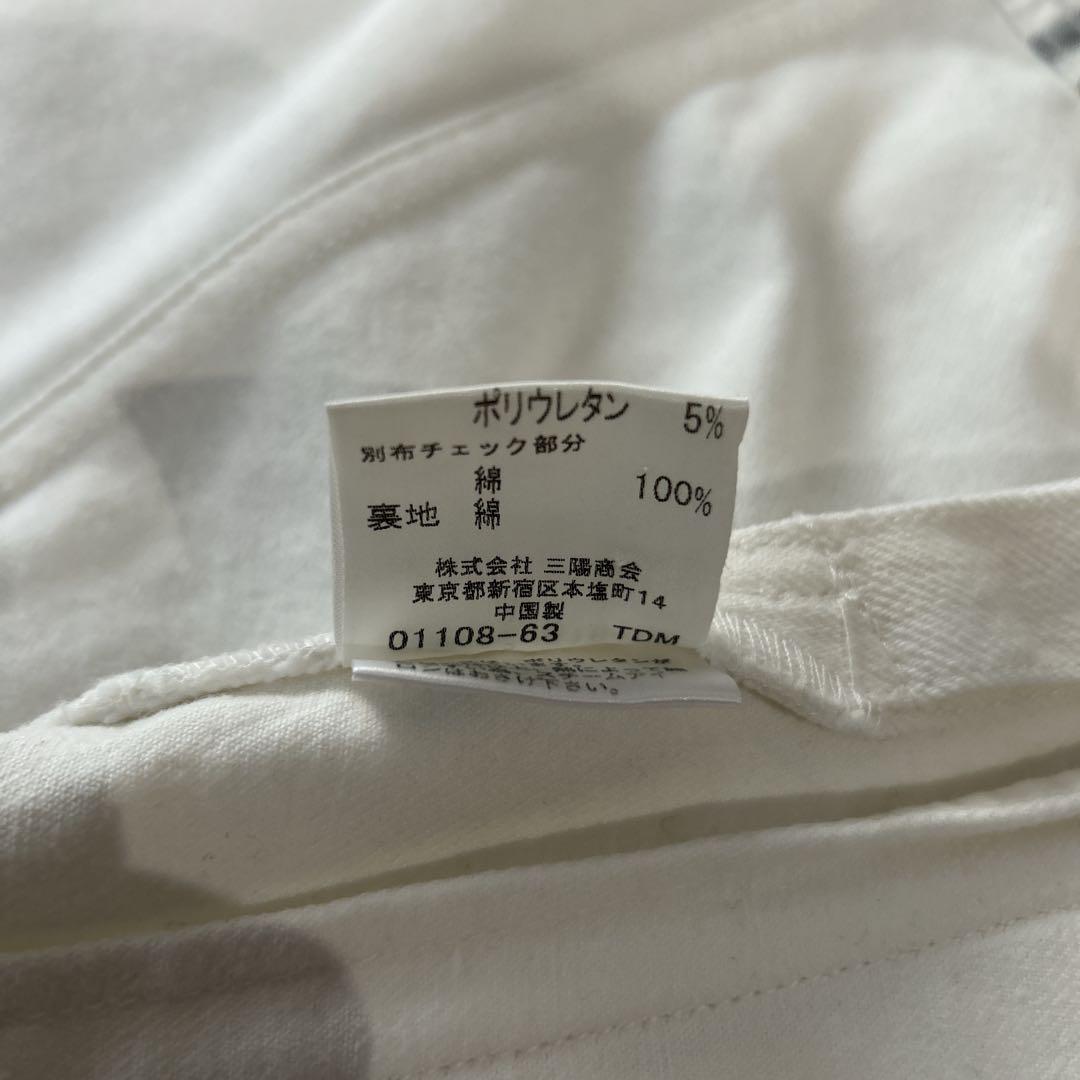 美品✨ バーバリーブラックレーベル デニムジャケット ノバチェック 白 M