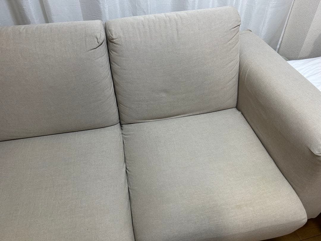 【送料込|カバー付】無印良品2シーターウレタンポケットコイル