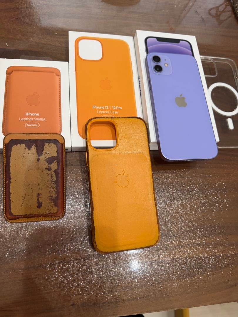 Apple iPhone 12 パープル　64GB 本体とケース+α付き