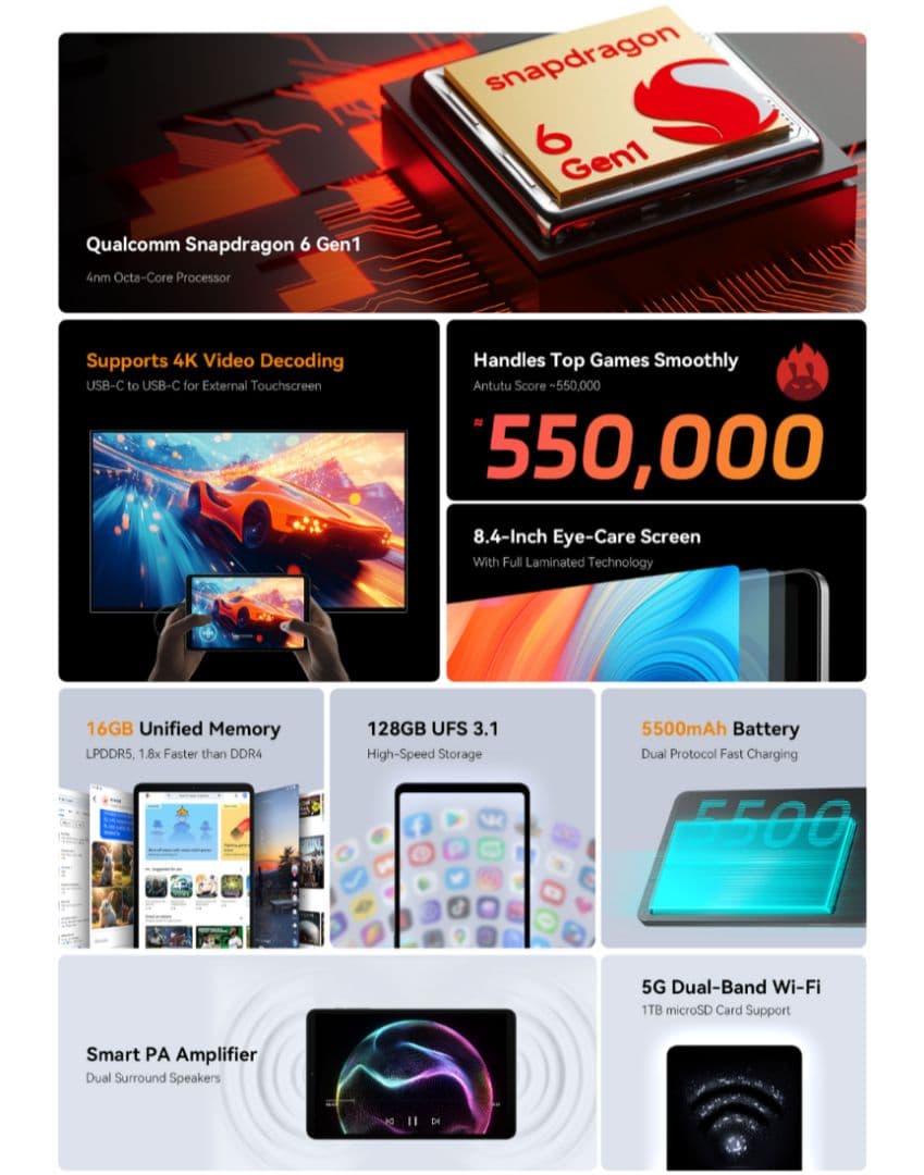 iPlay 60 Mini Turbo タブレット 本体