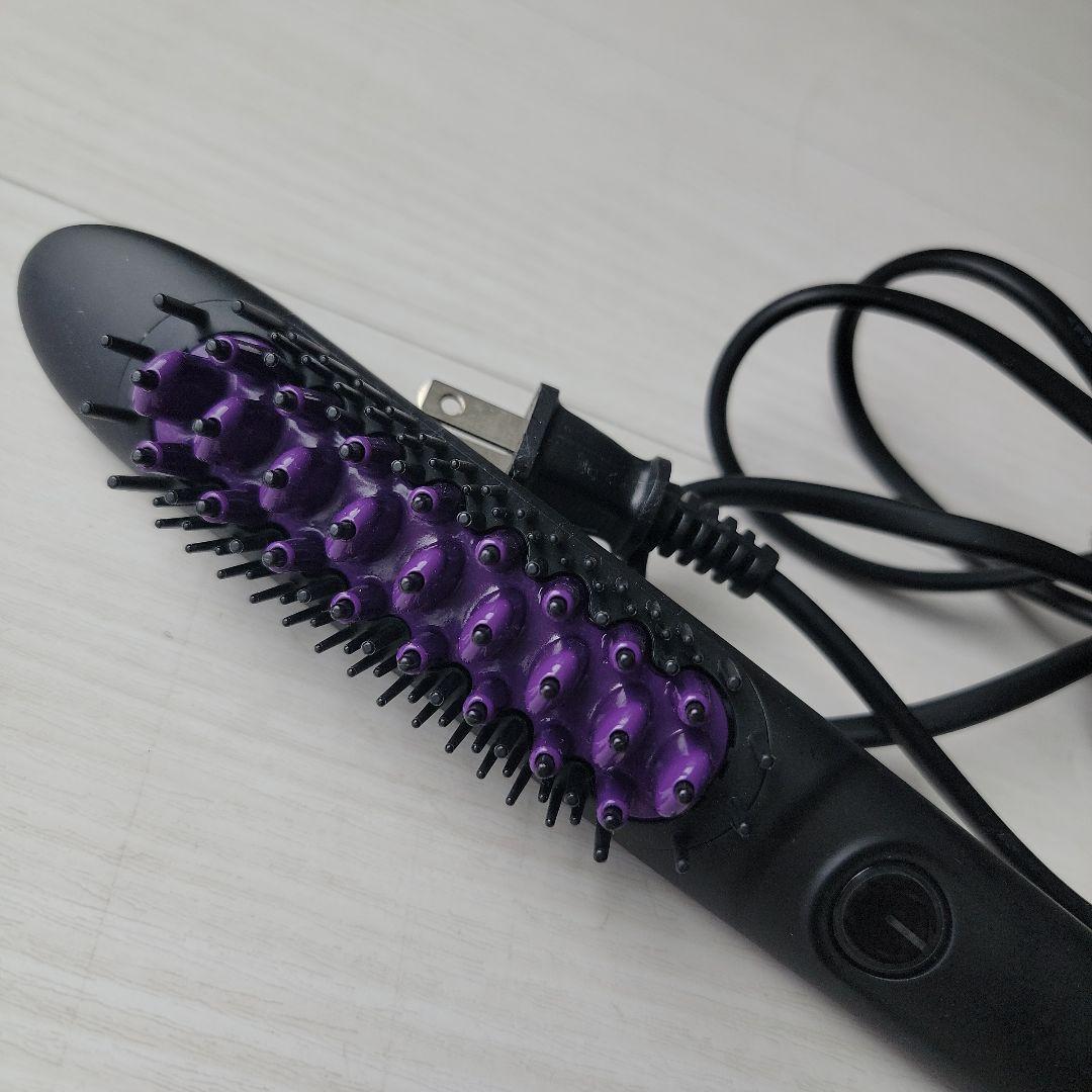 サロン専用☆DAFNI muse☆　ブラシヘアアイロン 黒×紫　ダフニ　ミューズ