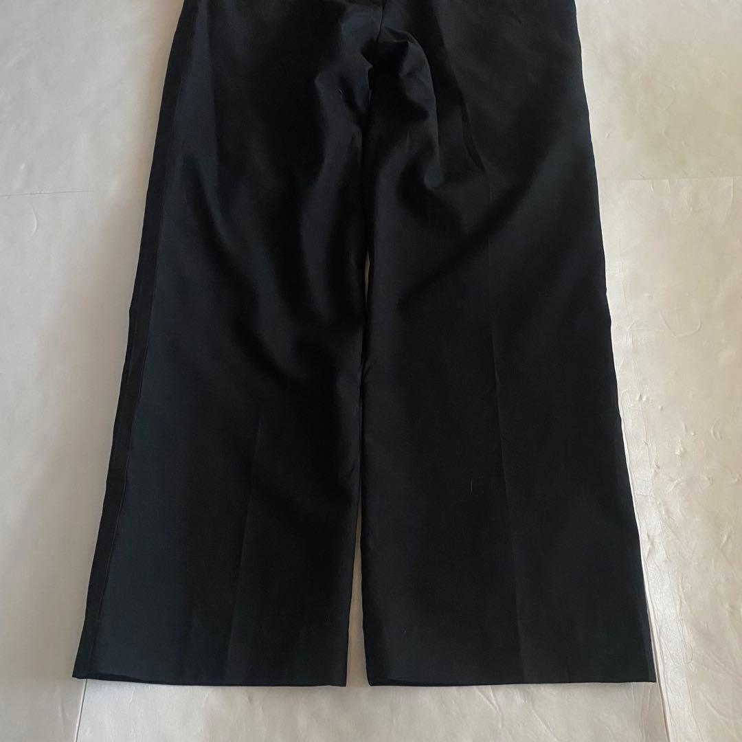 70s ENGLAND ワイドスラックス ブラック OPTI タック入り