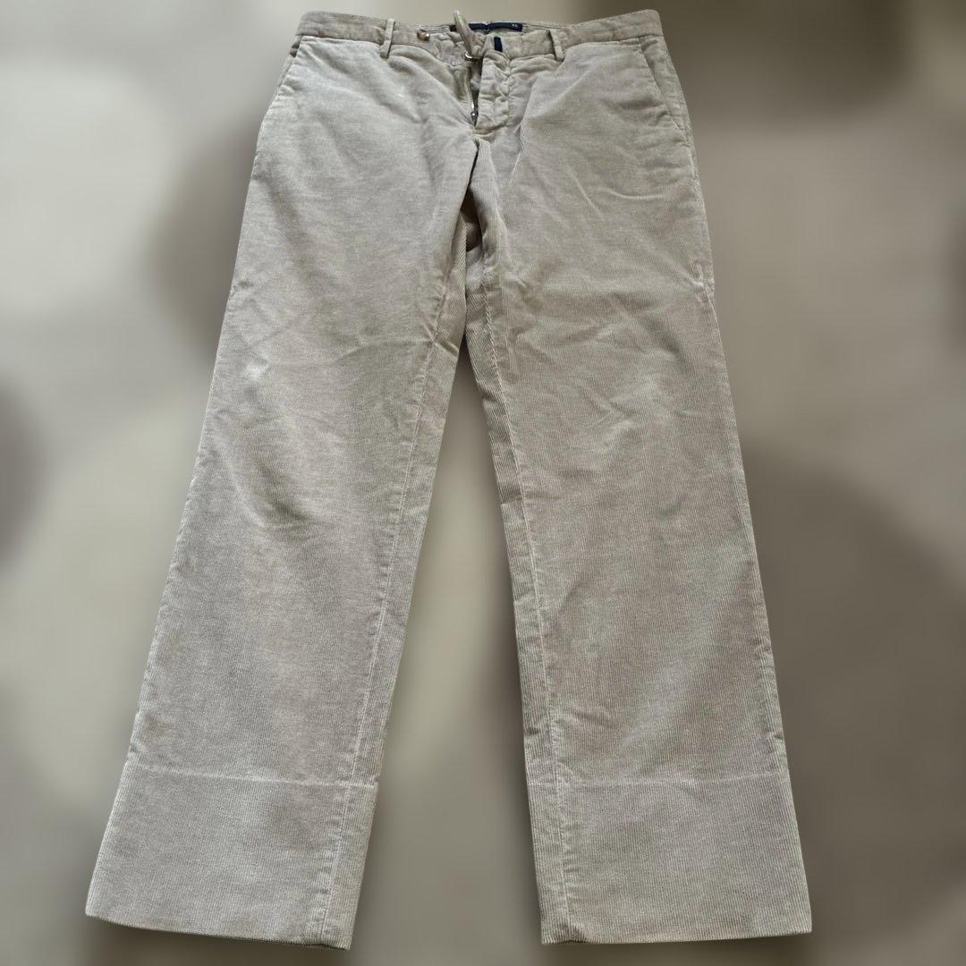 INCOTEX コーデュロイパンツ　ベージュ　46